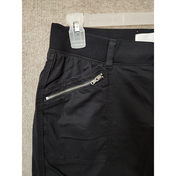 SONOMA Utility Cargo Capri Pants Women 8 Black Ultracomfort Waist Zip Pocket NEW - Picture 3 of 11